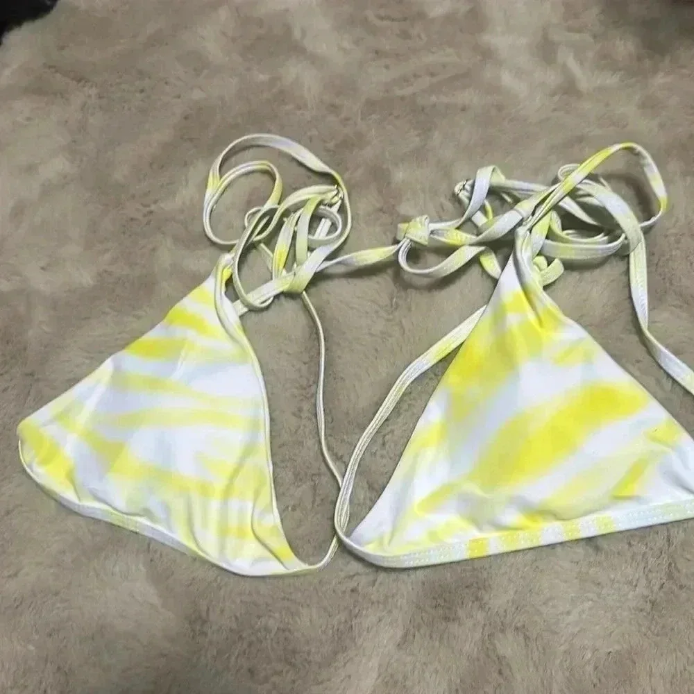 Triangle Bikini Swimsuit With Beach Skirt,
